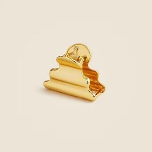 J.Crew Ridged metallic claw hair clip
